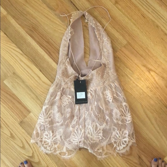 NWT STYLESTALKER blush Sofala romper revolve - Picture 4 of 5